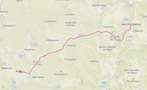 Les chemins de Compostelle de Aumont-Aubrac à Montgros